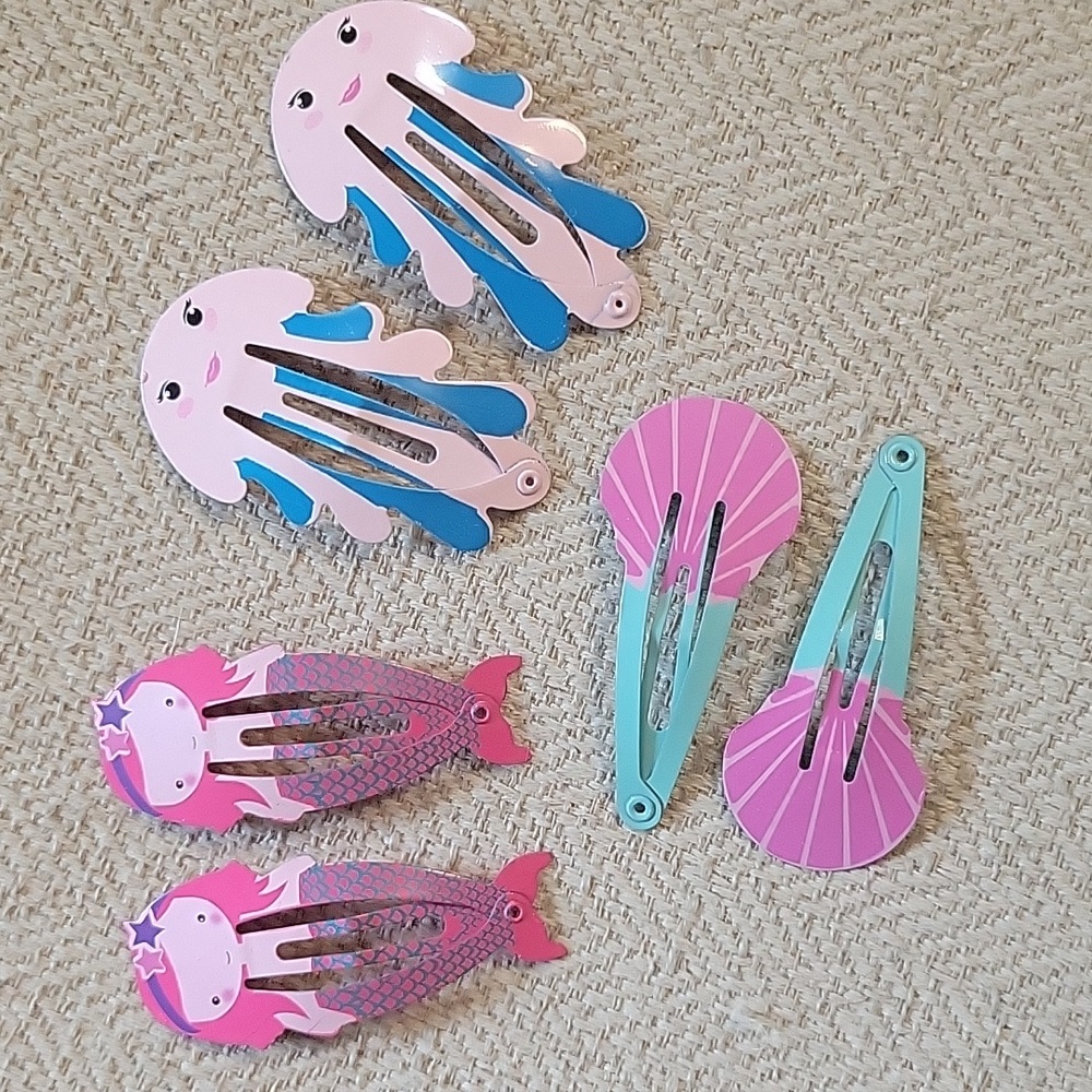 Mermaid Hair Clips Set